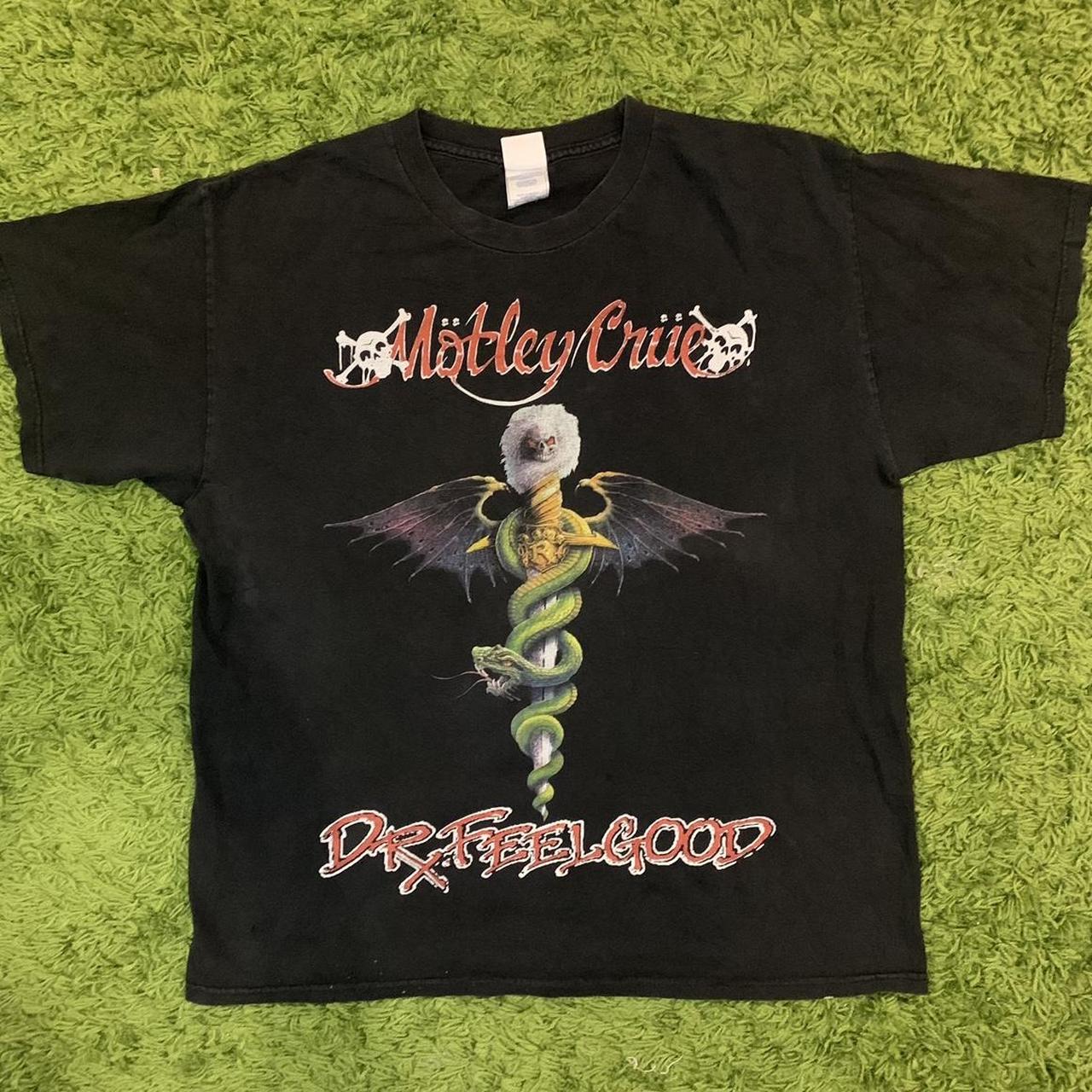 Motley Crue 89-90 Tour Tee Vintage RARE 90s Motley... - Depop