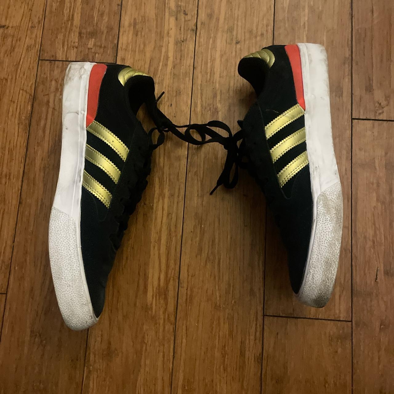 Adidas Men's Yellow and Red Footwear | Depop