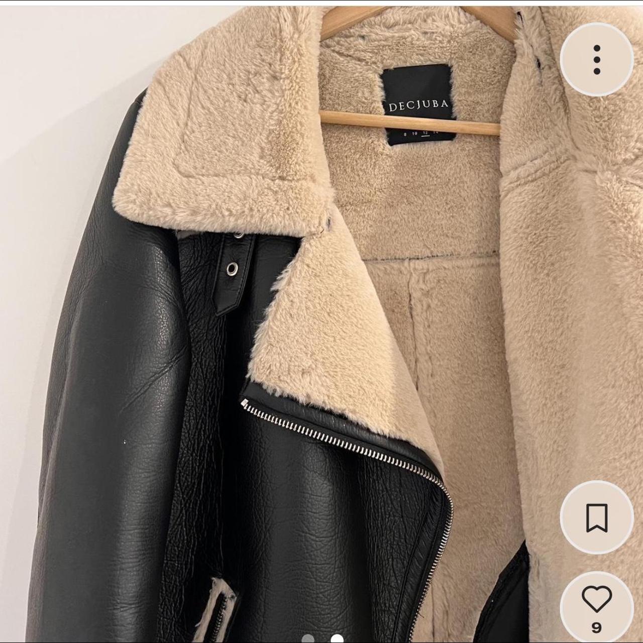 💜BRAND NEW DECJUBA LEATHER JACKET💜 Size L Brand... Depop