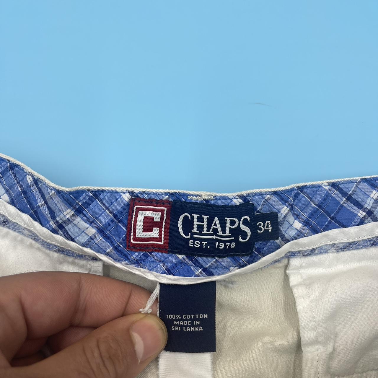 CHAPS Khaki Chino Shorts Size 34 Approx... Depop