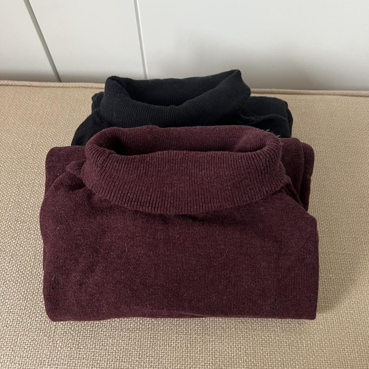 2 x Topman roll neck jumpers. Never worn. Size L. - Depop