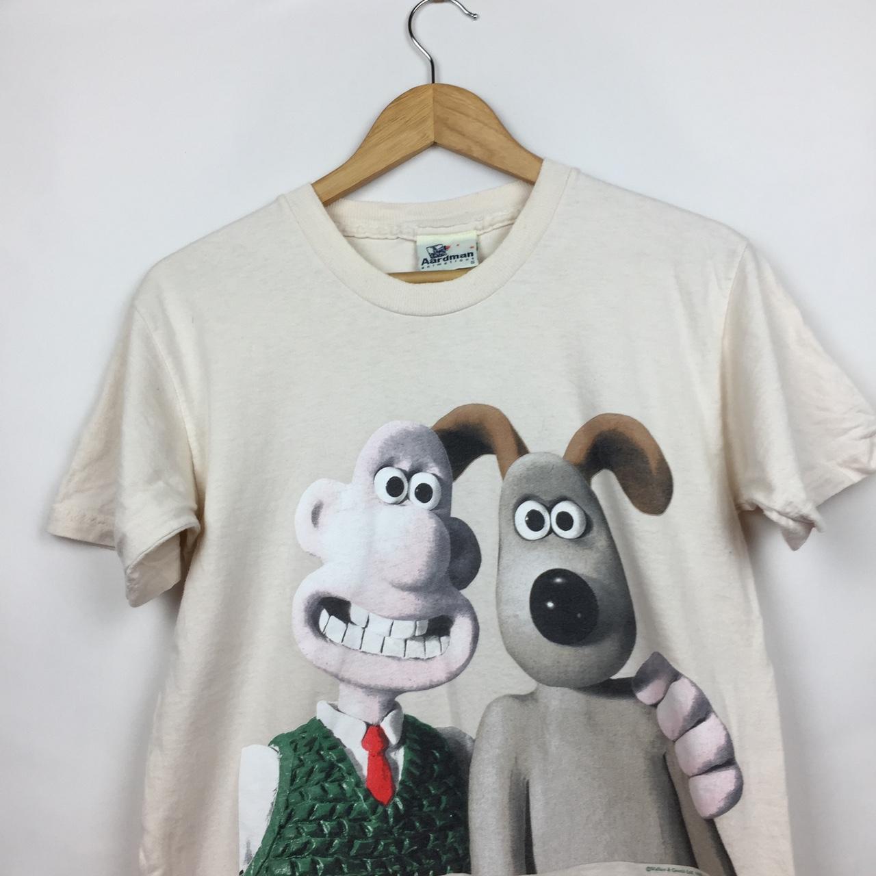 Very Rare 1989 Aardman Wallace and Gromit T-shirt... - Depop