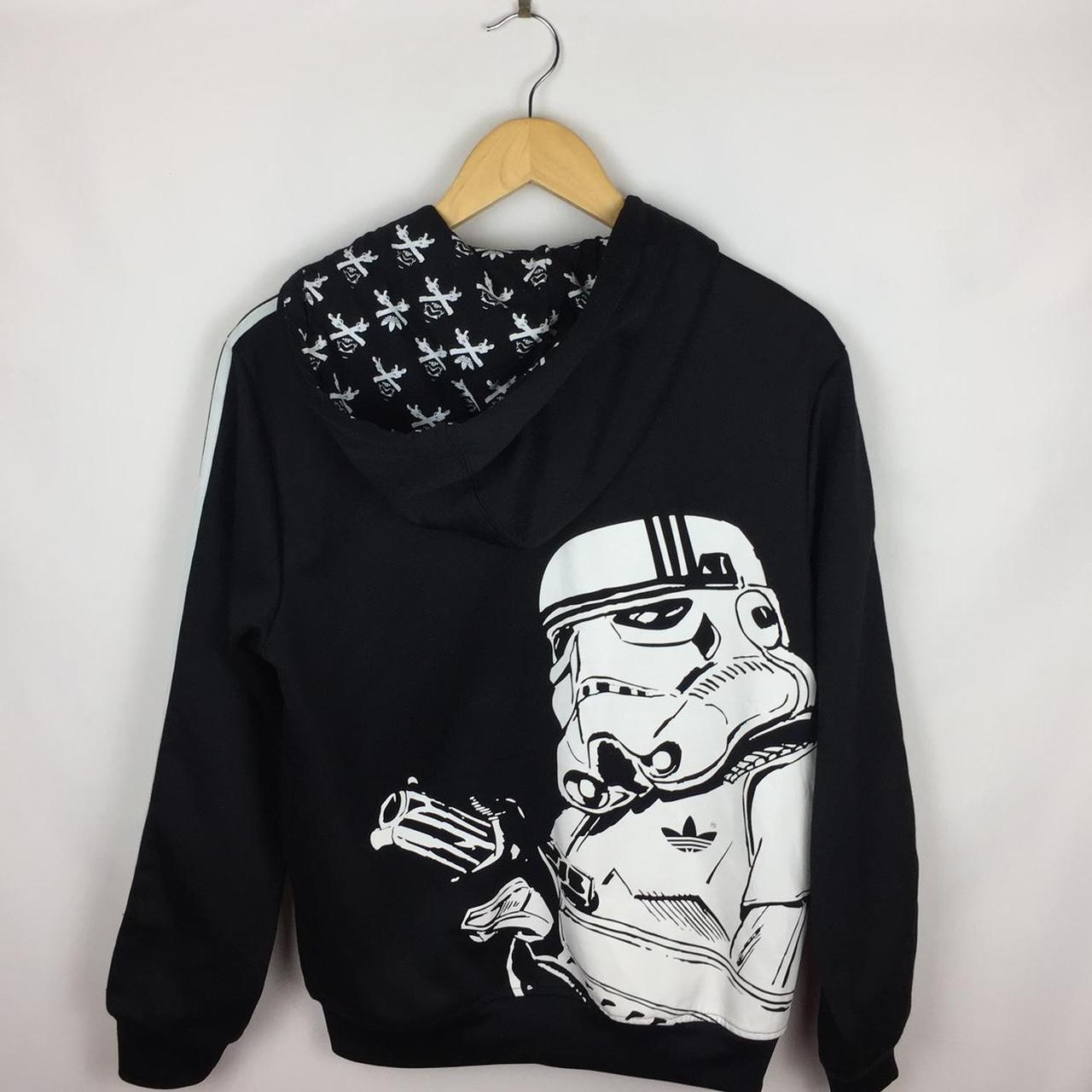 Adidas Stormtroopers conspicuous leather jacket