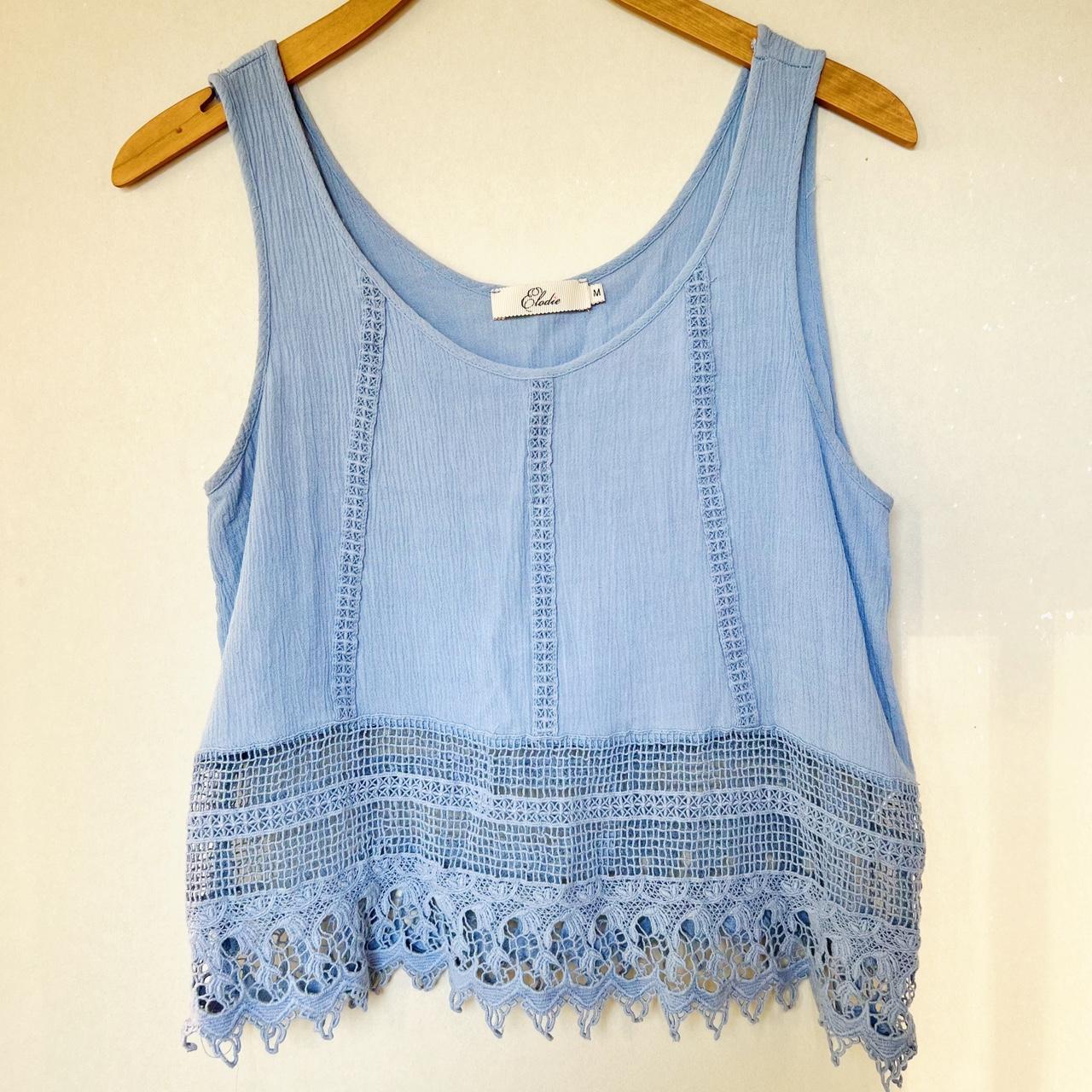 Women's Blue Vest Depop