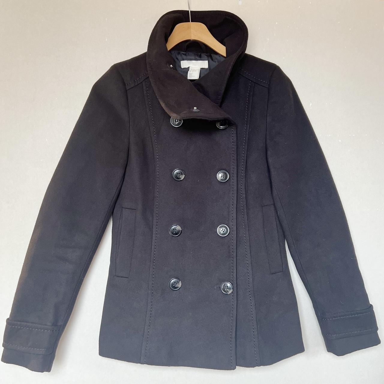 H&m discount black peacoat