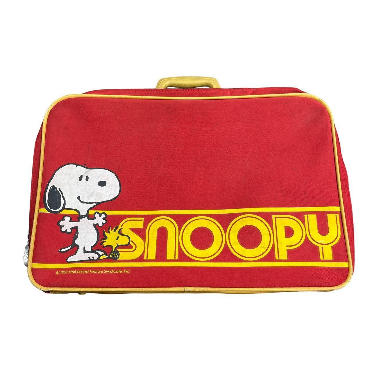 Vintage Peanuts Snoopy Briefcase Suitcase In good... Depop
