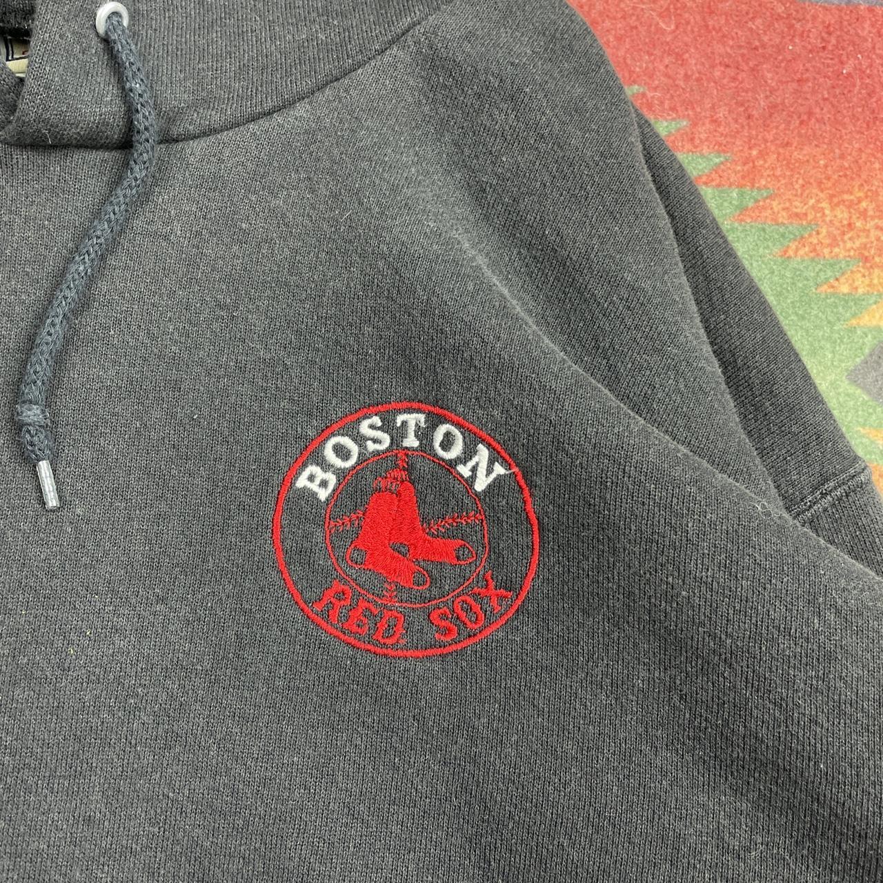 Boston Red Sox Adidas Vintage Sewn Hoodie Size - Depop