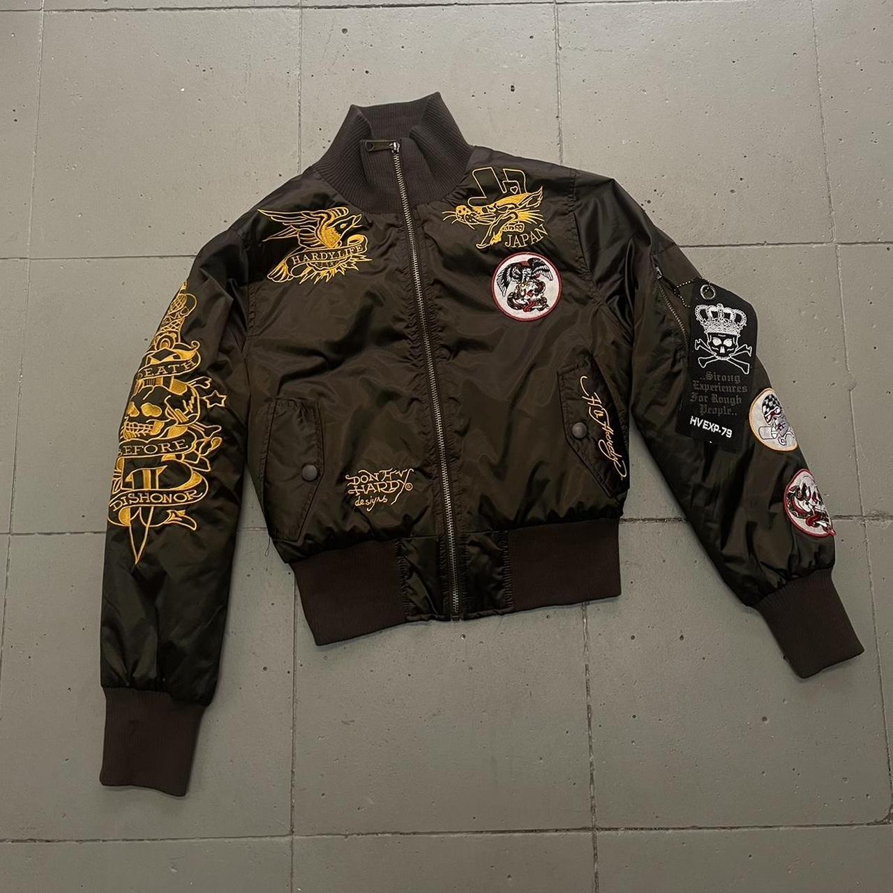 Ed hardy ジャケット Ed Hardy Women's Jacket Leather Multicolor Size:XS | eBay