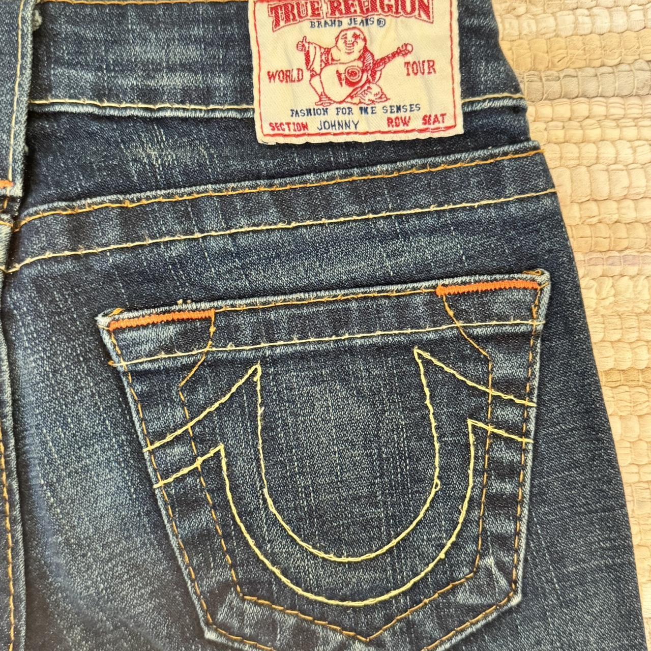 these low rise y2k true religions are so... - Depop