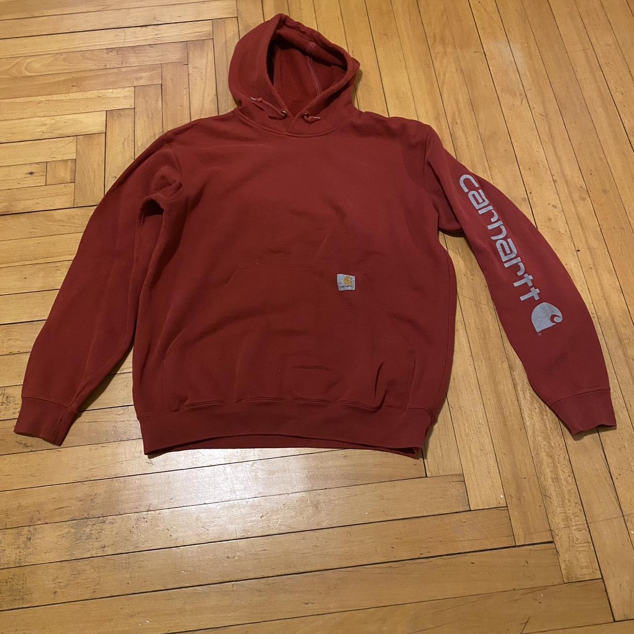 Mens red 2025 carhartt hoodie