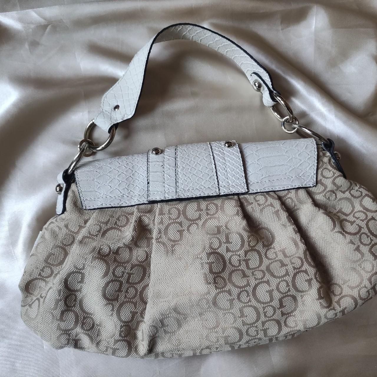 Guess Vintage Bag On Chain With Monogram Pattern Depop 3659