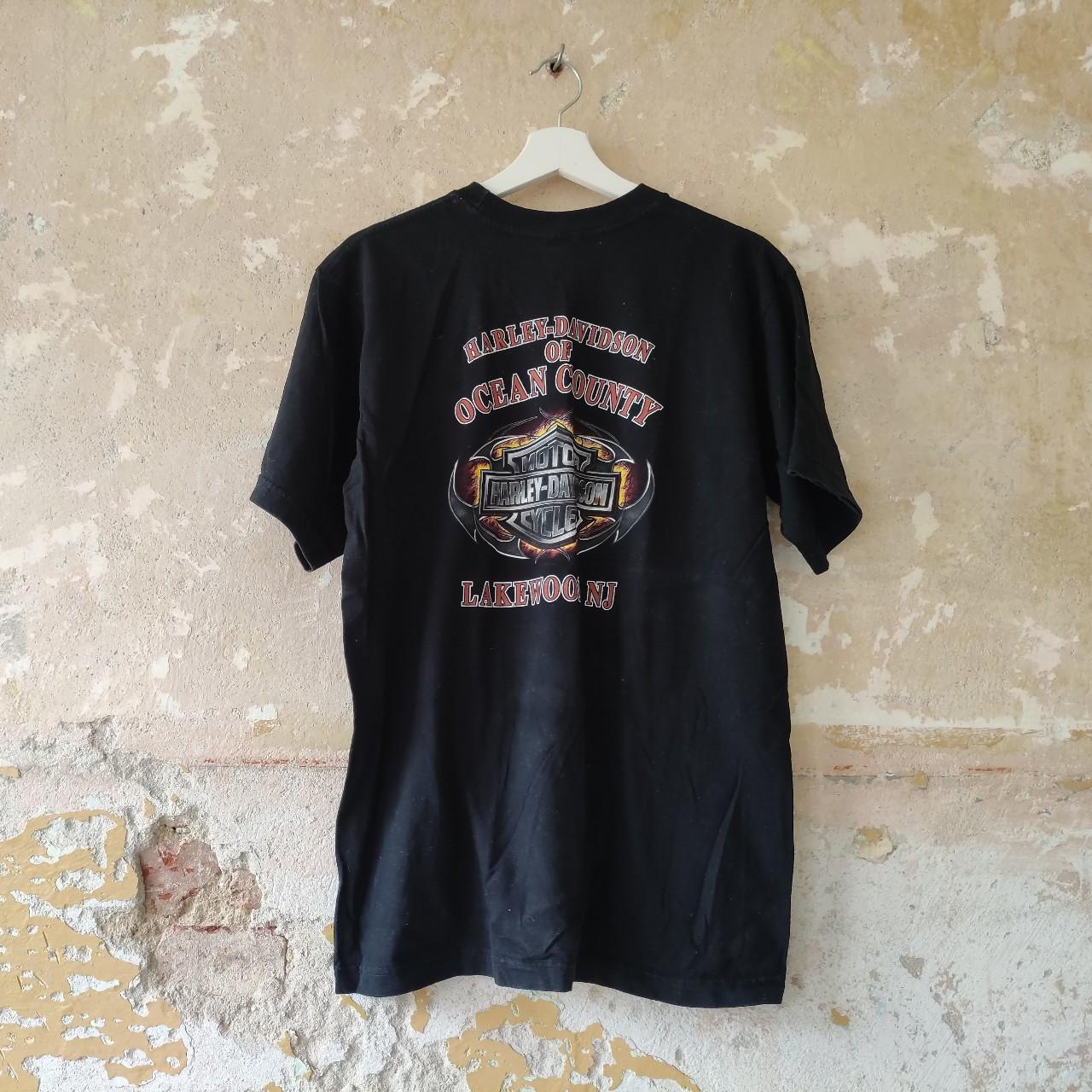 Vintage 90s Harley Davidson black rocker t-shirt... - Depop