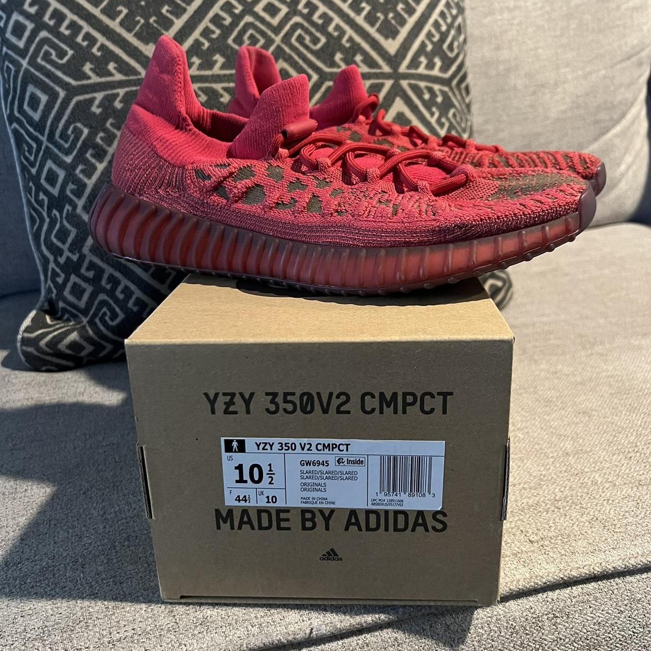 Yeezy 350 V2 CMPCT In Slate Red. Size 10.5