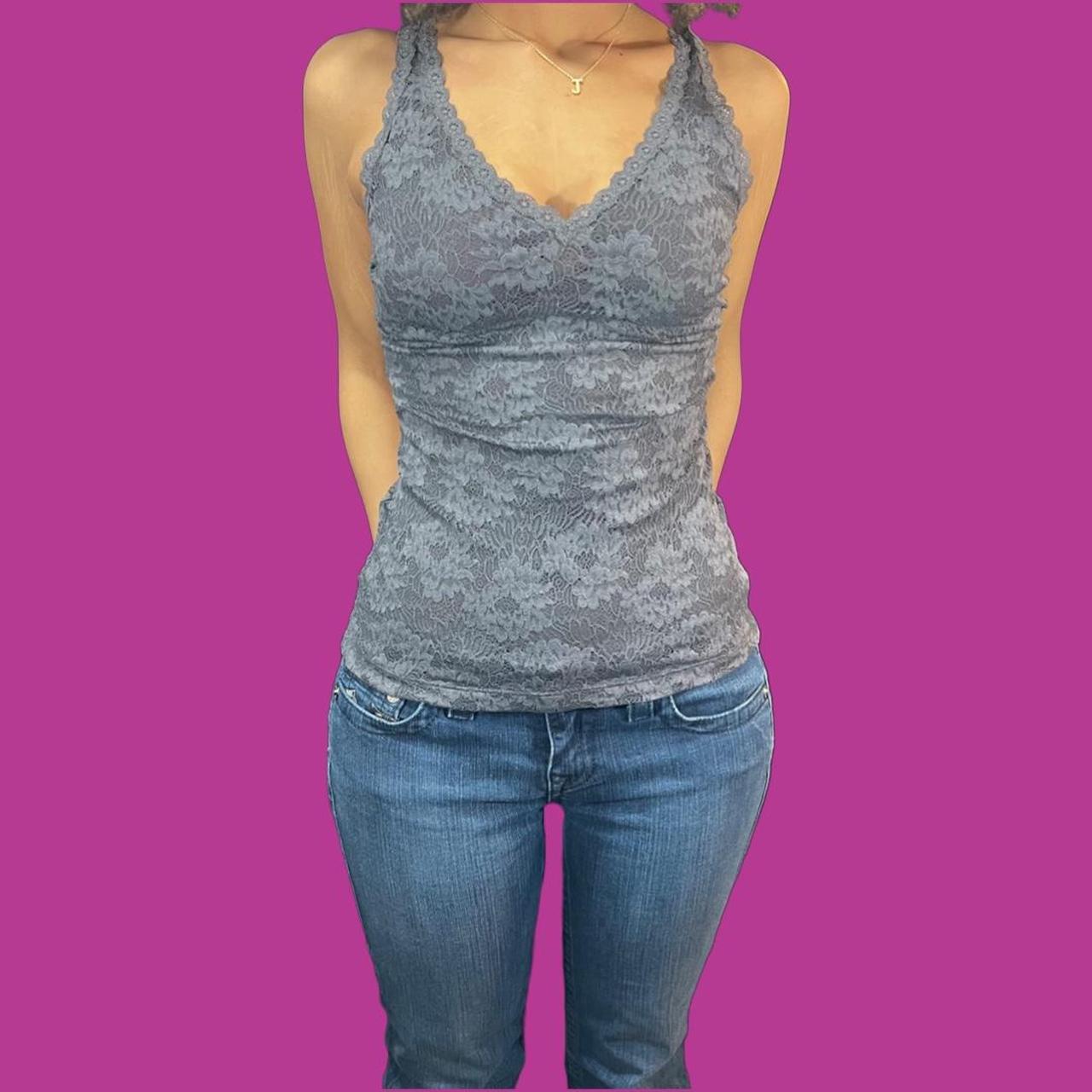 y2k grey lace tank top depop payments only! prices... Depop