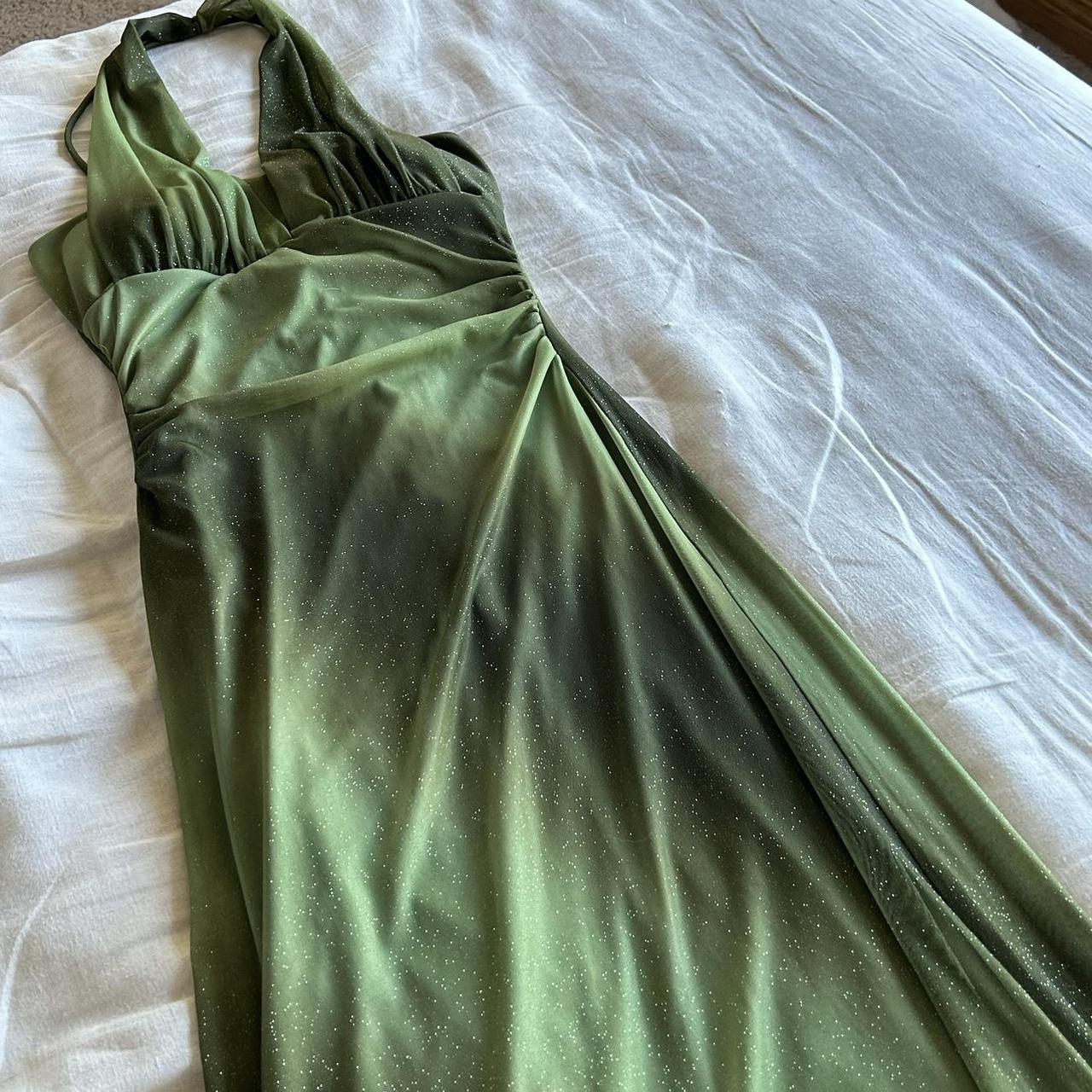 vintage taboo green prom dress very pretty... - Depop