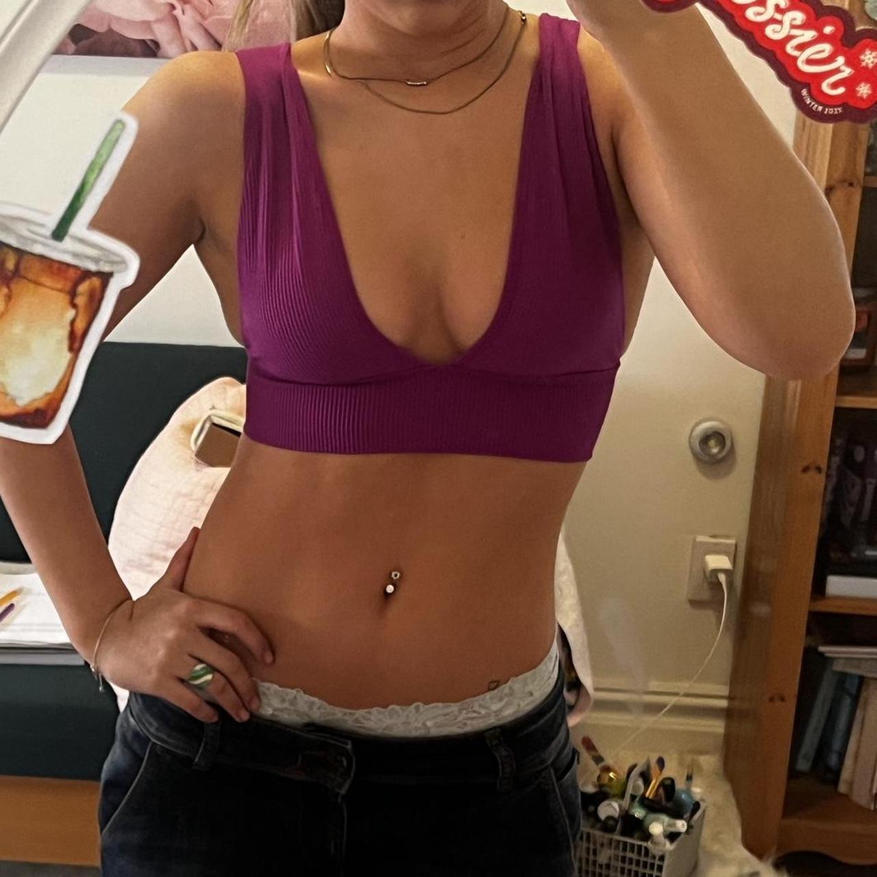 Out From Under Hailey Seamless Plunging Bra Top
