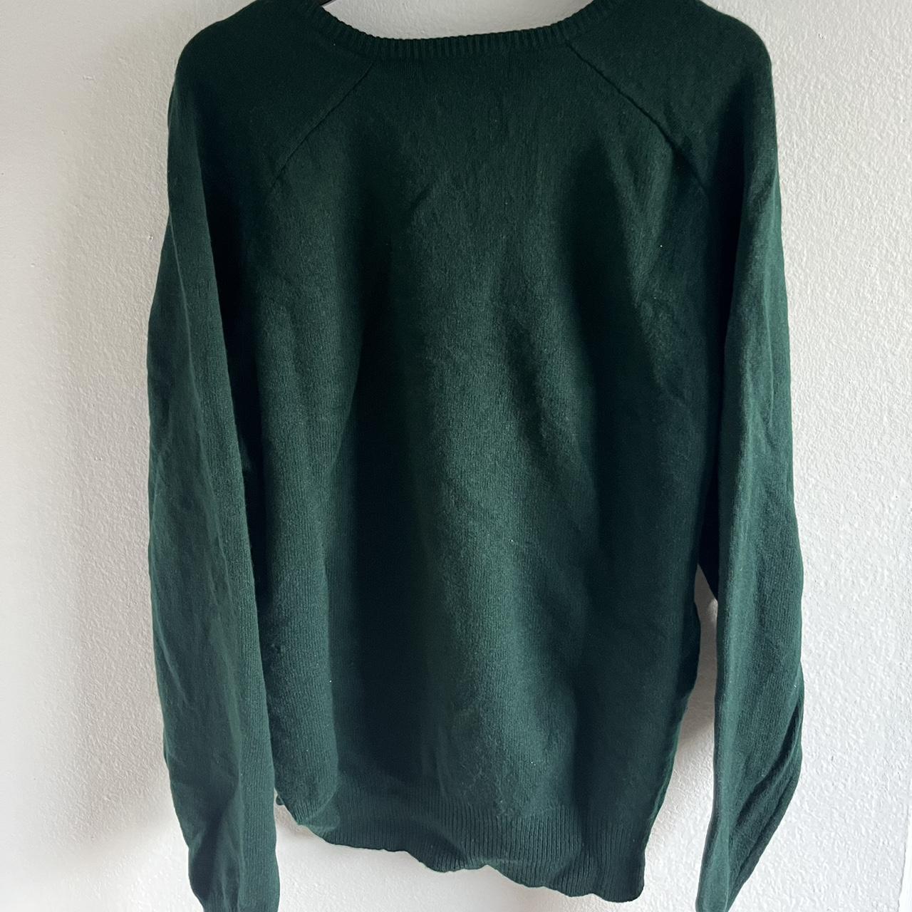 Super cute green wool sweater. Sized medium but... - Depop