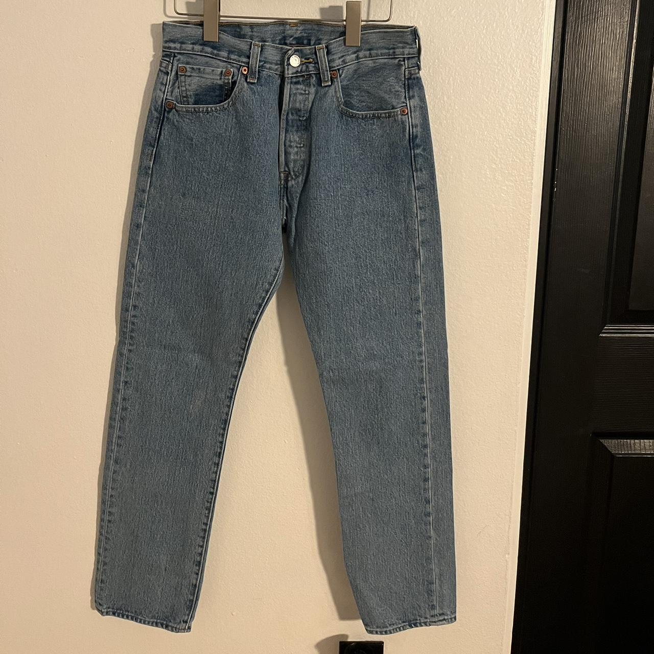 Levi’s 501 light wash jeans. Sized 29x30 and are in... - Depop