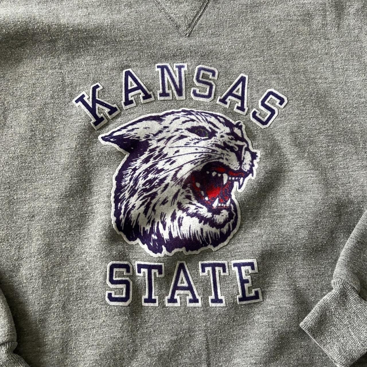 Russell Athletic Men's Grey and Purple Sweatshirt (2)