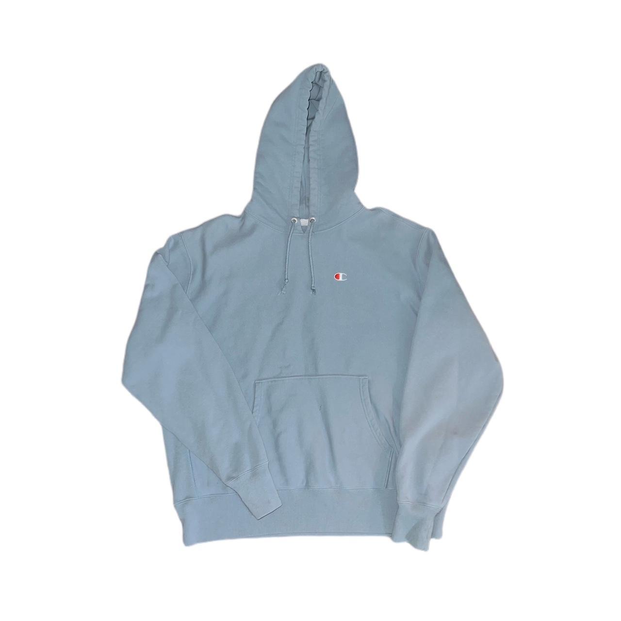 Blue champion best sale hoodie urban outfitters