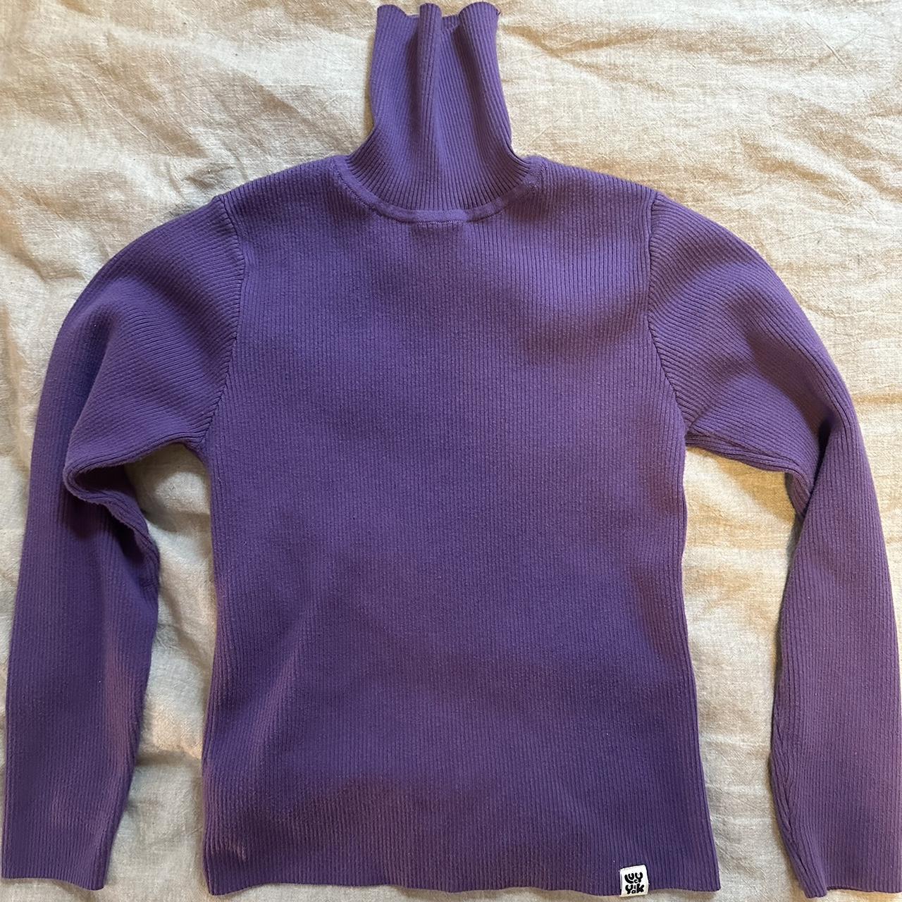 Lucy & Yak Aiden Roll Neck top! Gorgeous purple... - Depop