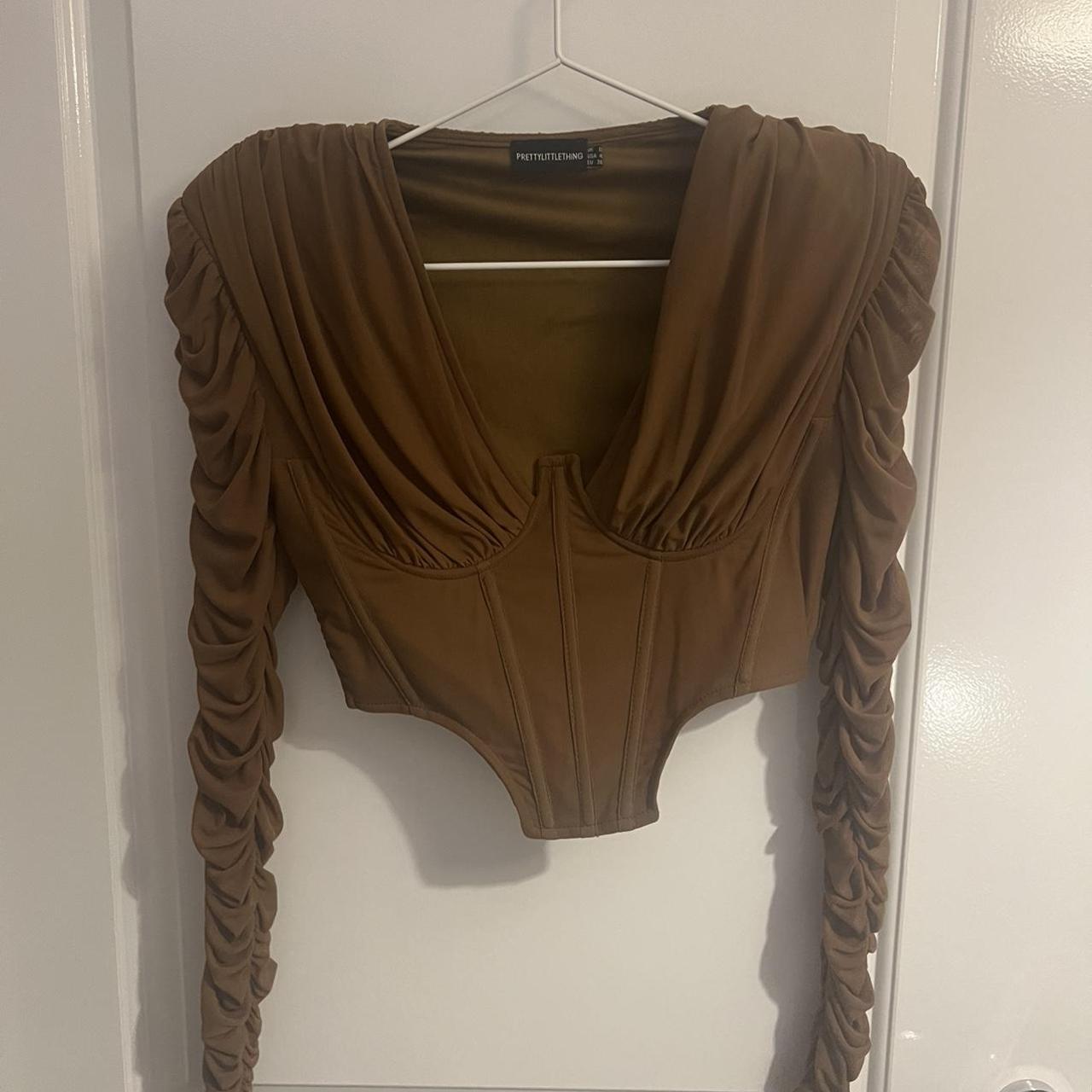 PLT corset top Worn once Size 8 Ignore Zara PLT - Depop