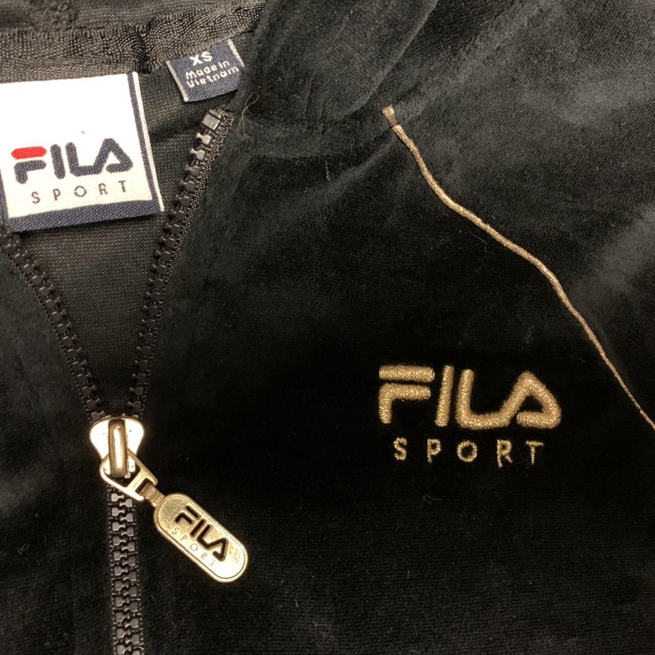 Shops fila hoodie womens gold