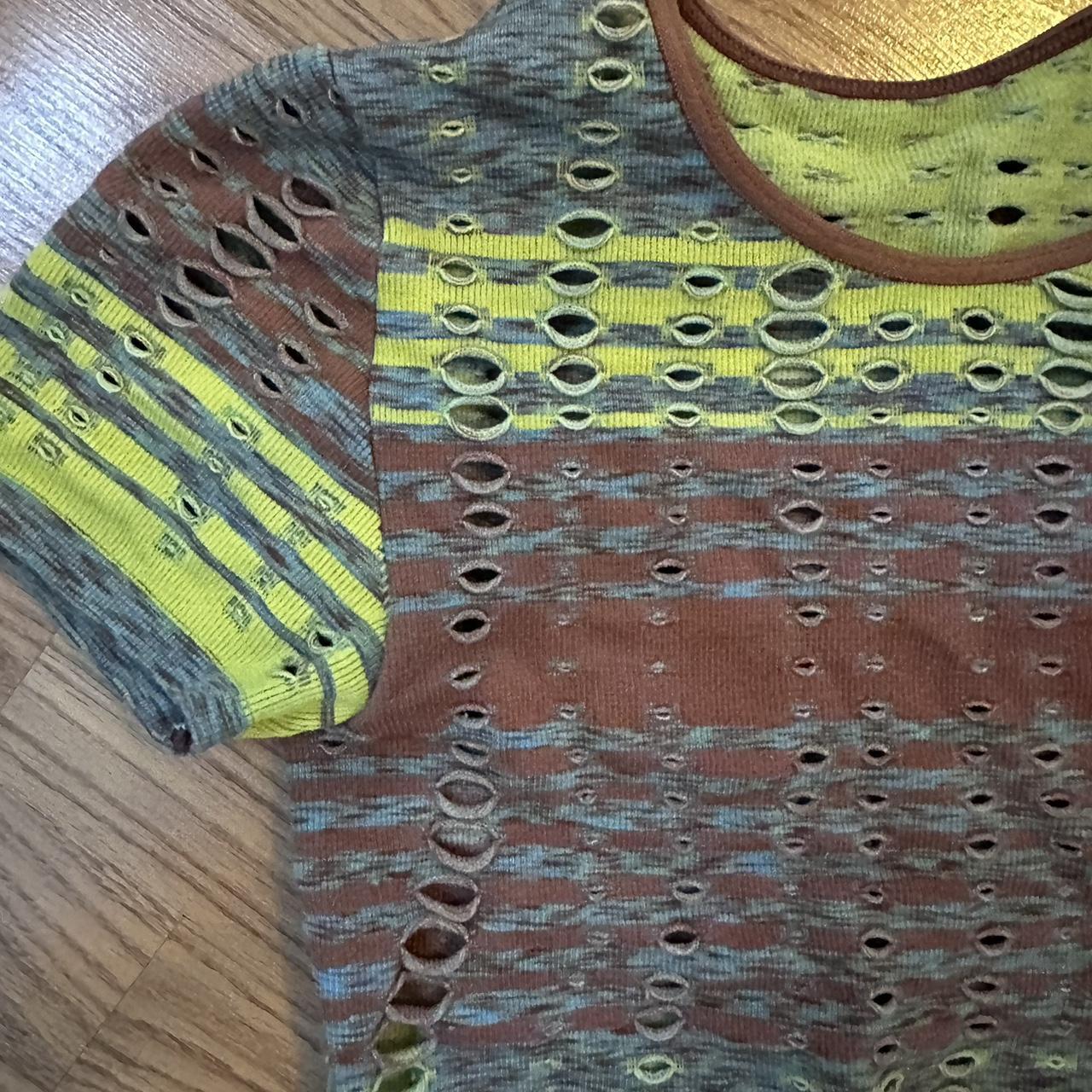 Urban top detailed with holes Y2K - Depop