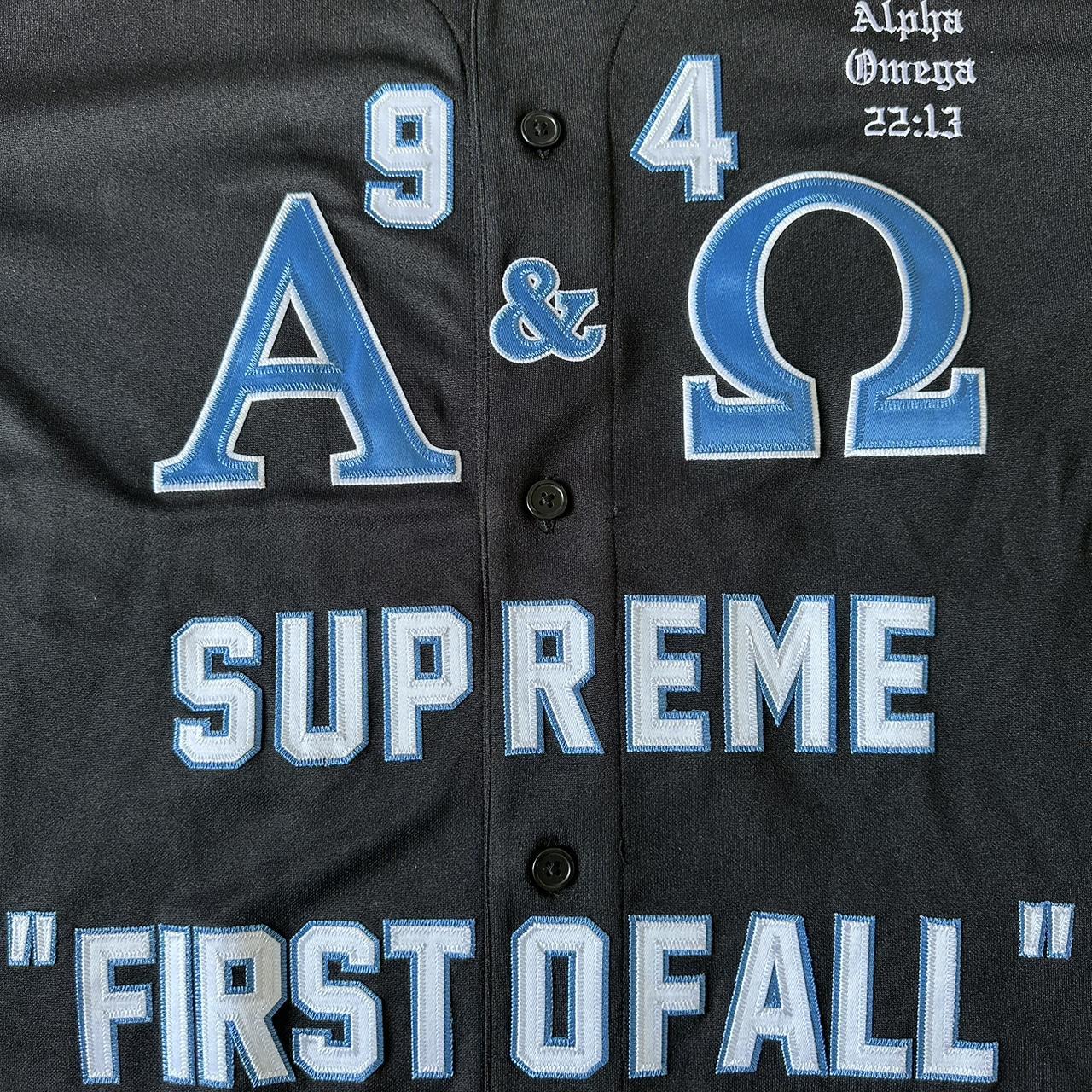 Hello, WTS : SUPREME ALPHA OMEGA BASEBALL | Depop