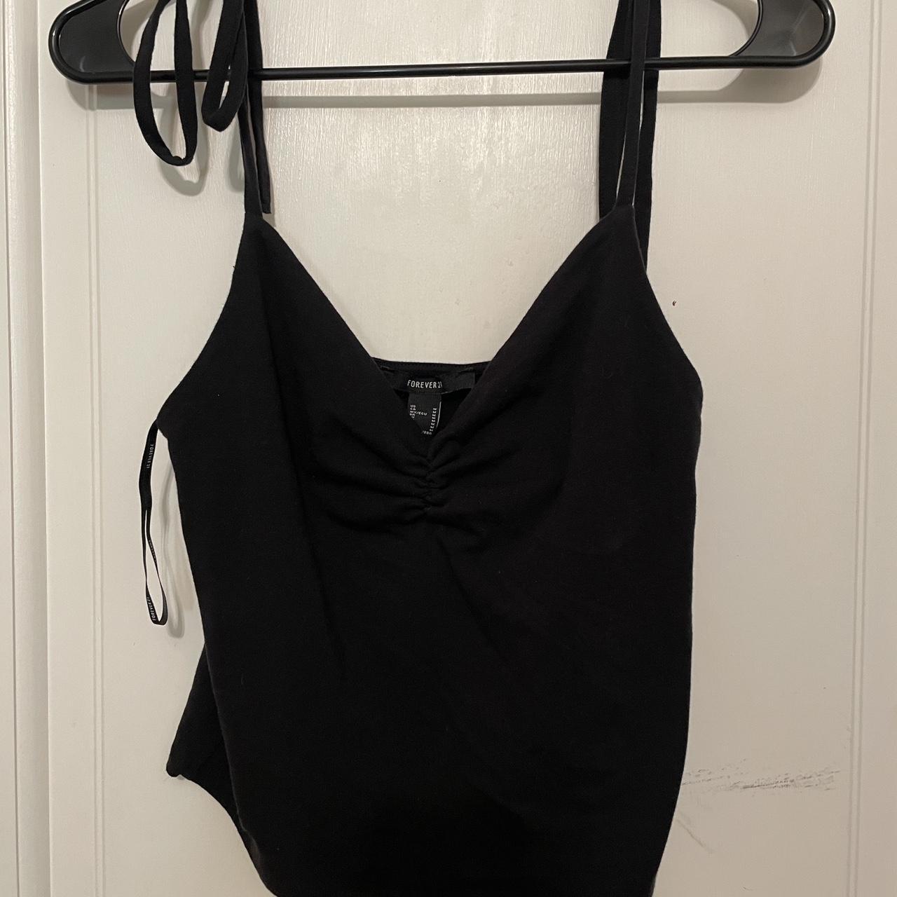 Forever 21 Women's Black Crop-top | Depop