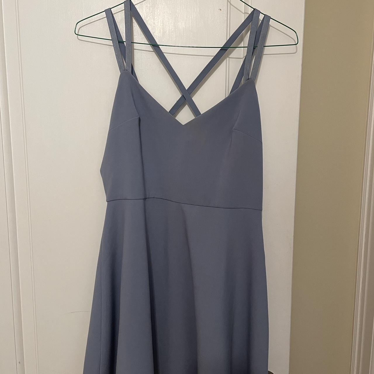 French Connection Women's Blue Dress | Depop