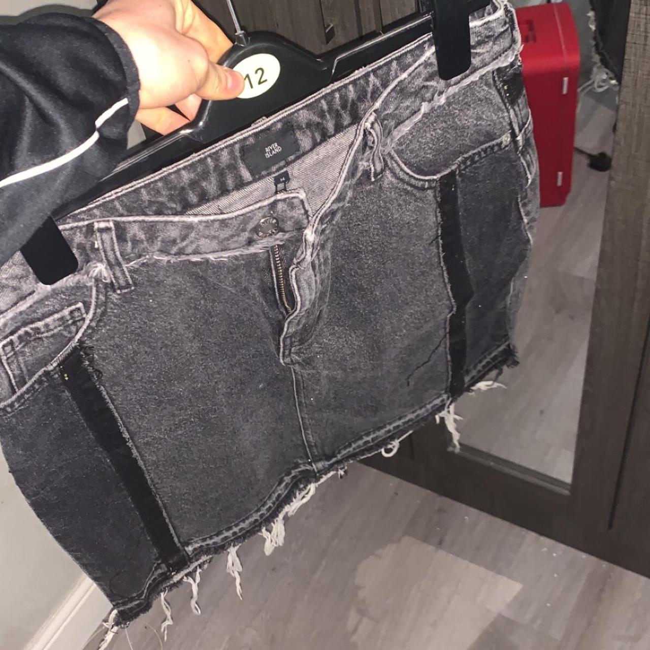 River island denim shorts Women dark denim Size... Depop