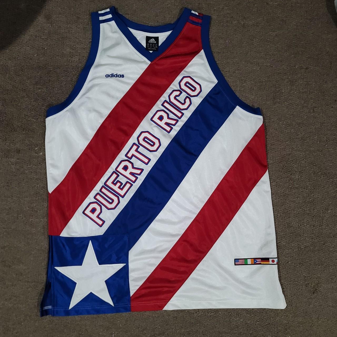 Rare Vintage Adidas Puerto Rico 🇵🇷 Basketball Jersey... Depop