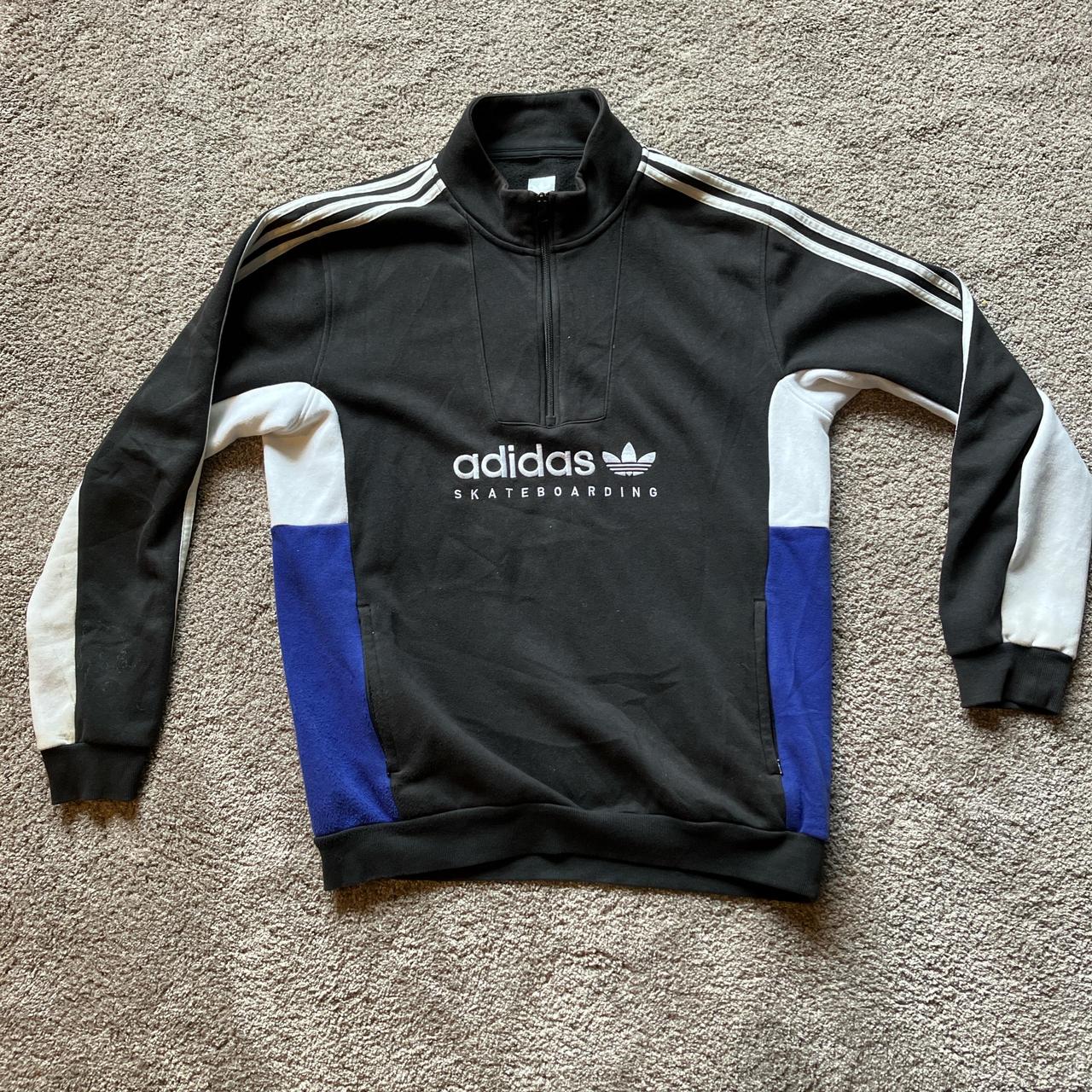 Adidas Skateboarding Apian Quarter Zip Mock Neck. Depop