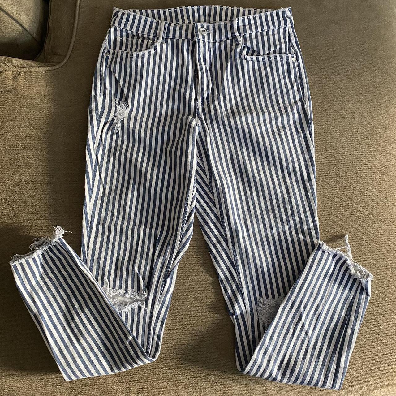 Striped deals jeans h&m