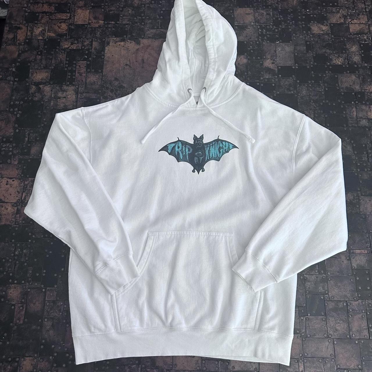 trippie redd 1400 trip at knight white hoodie Depop