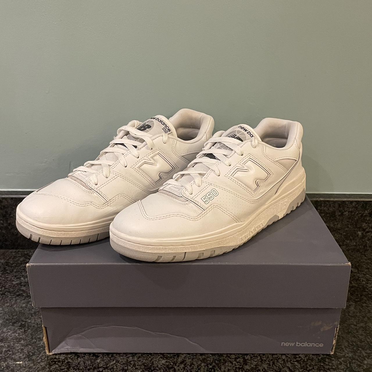 New Balance 550 trainers in white and grey Size UK... Depop