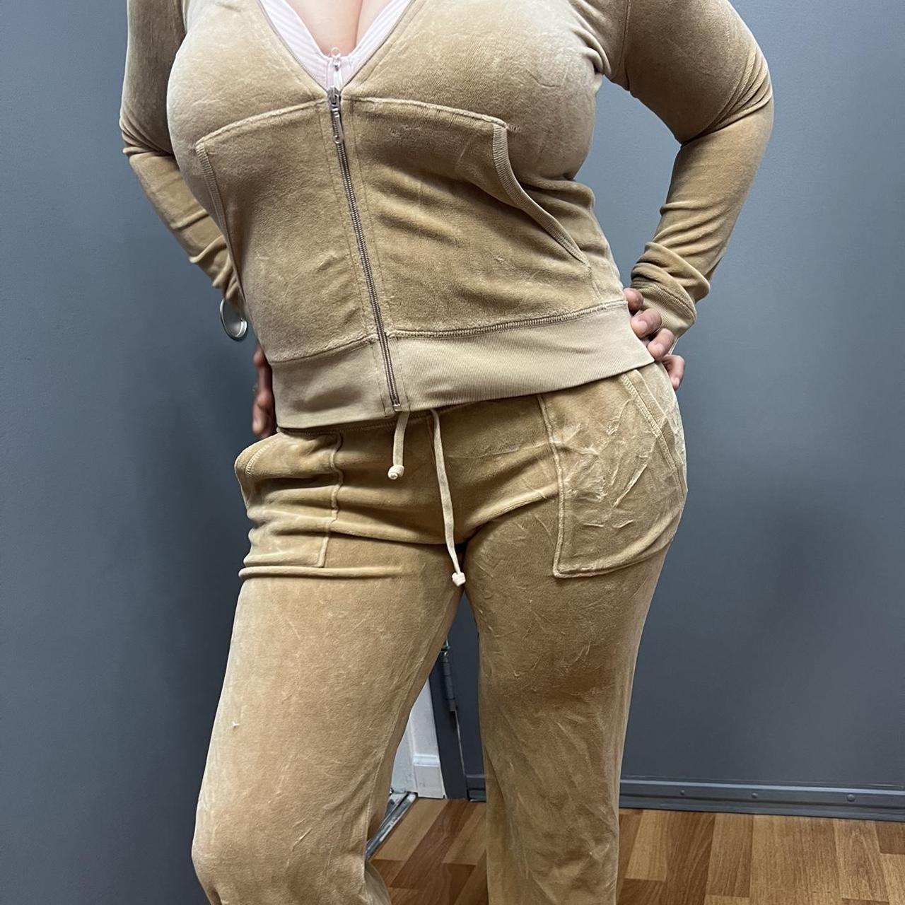 Beige juicy sale couture tracksuit