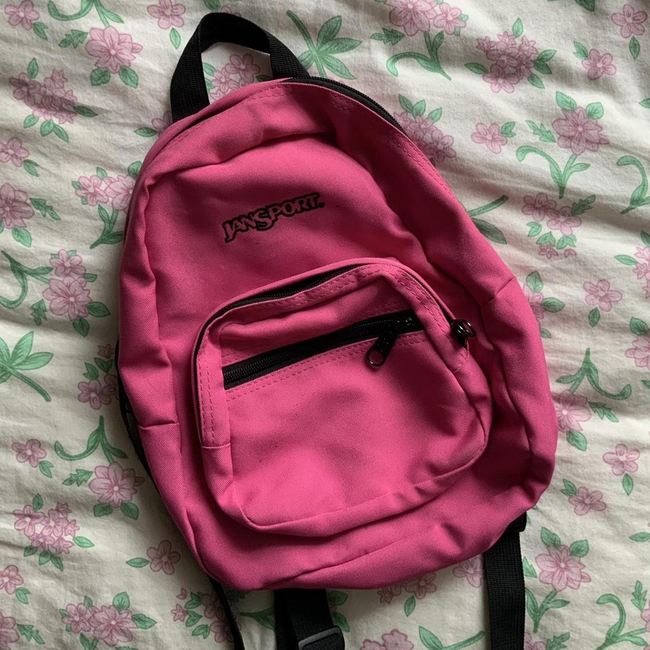 JANSPORT MINI HOT PINK BACKPACK #pinkbackpack... - Depop