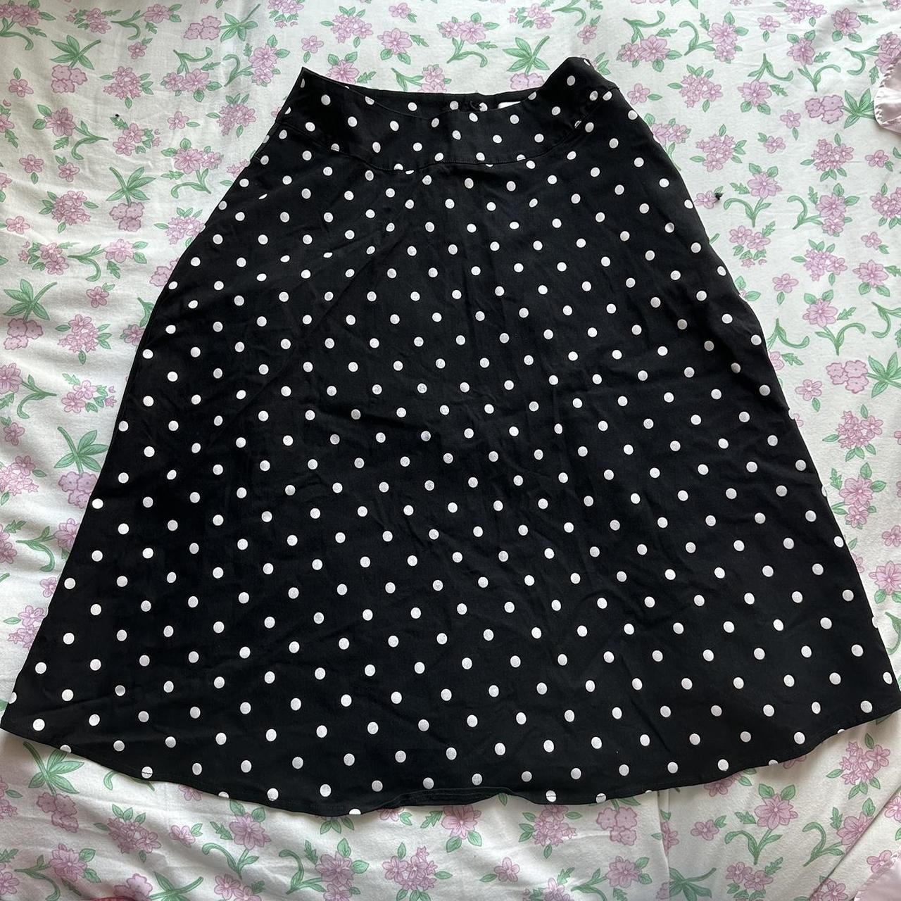 Unique vintage polka dot clearance skirt