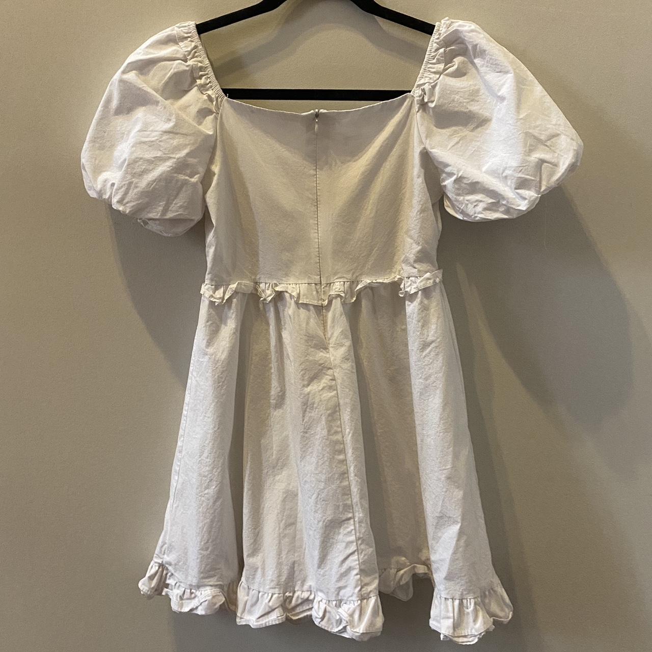 White cottage core baby doll dress🕊️ fits a xs/small - Depop