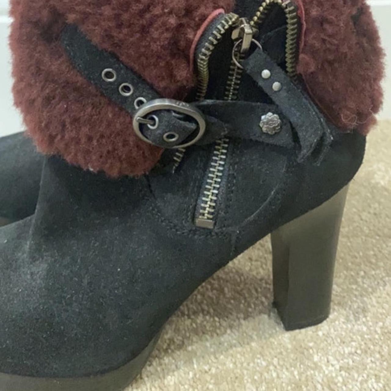 Burgundy clearance leather uggs