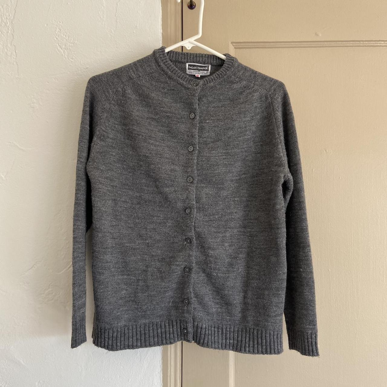 American Vintage Women's Grey Cardigan | Depop