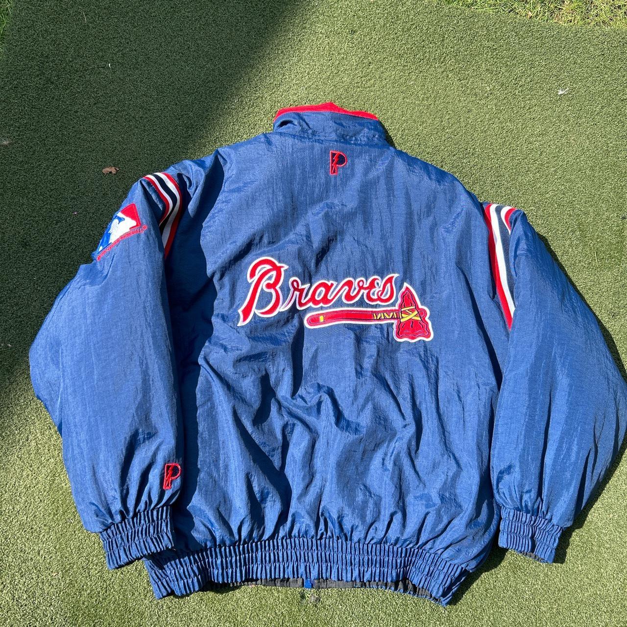 Vintage Reversible Braves Puffer #vintage... - Depop