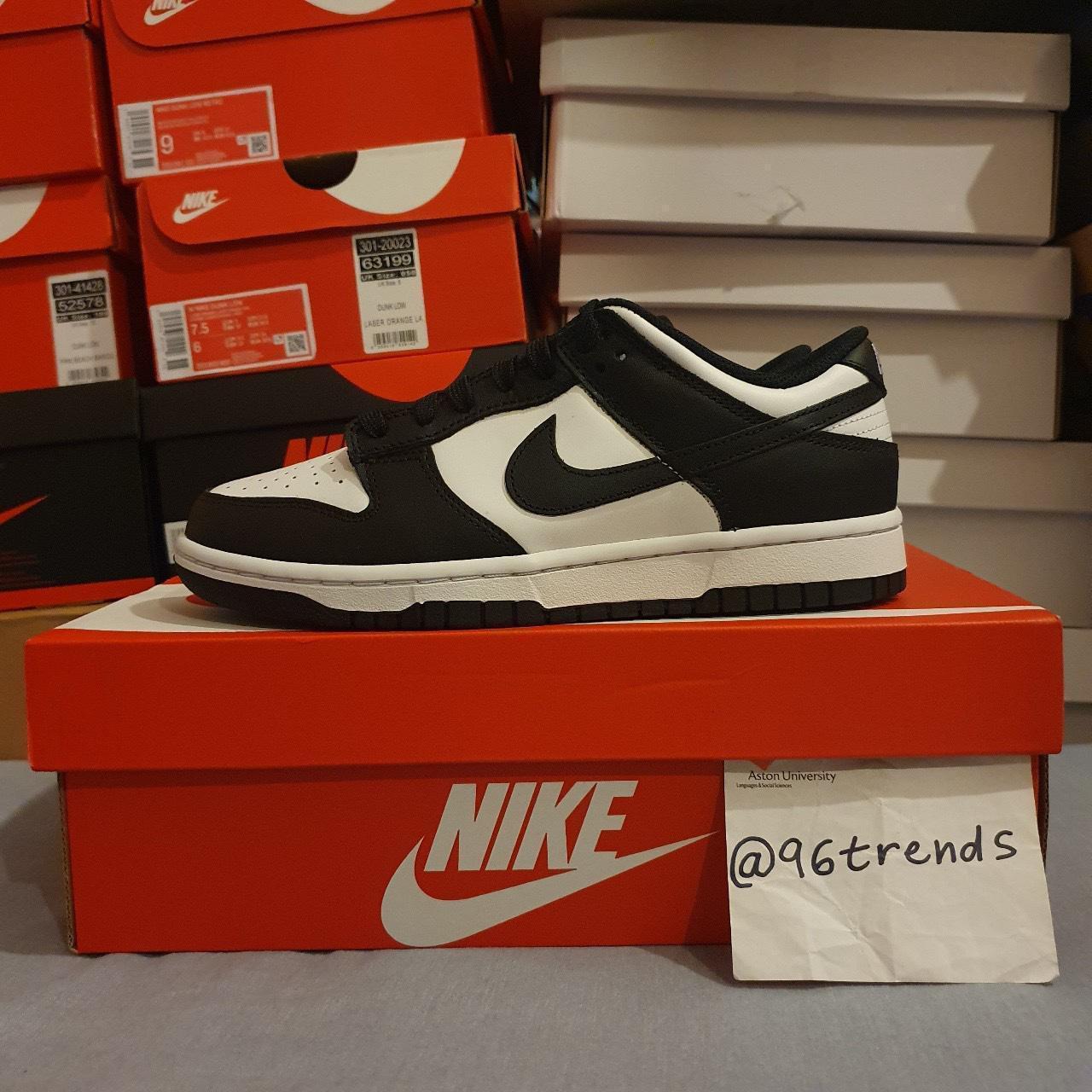 nike dunk black and white panda