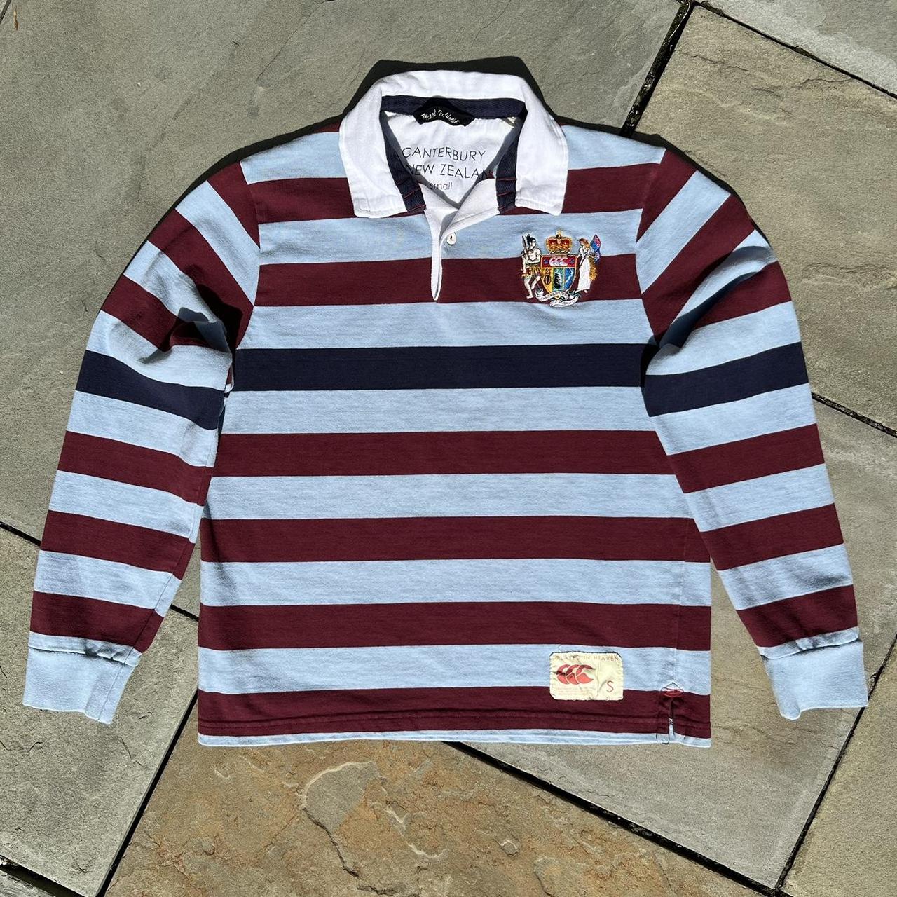 Vintage 90s Canterbury of New Zealand Rugby Polo... - Depop