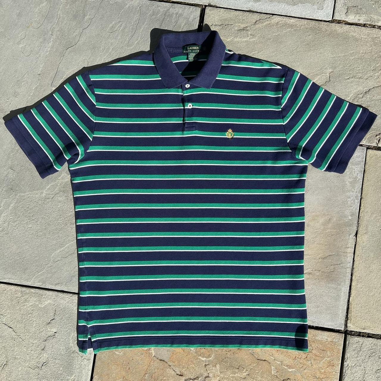 Vintage Polo Ralph Lauren '90s Stripe Polo Shirt Made in USA