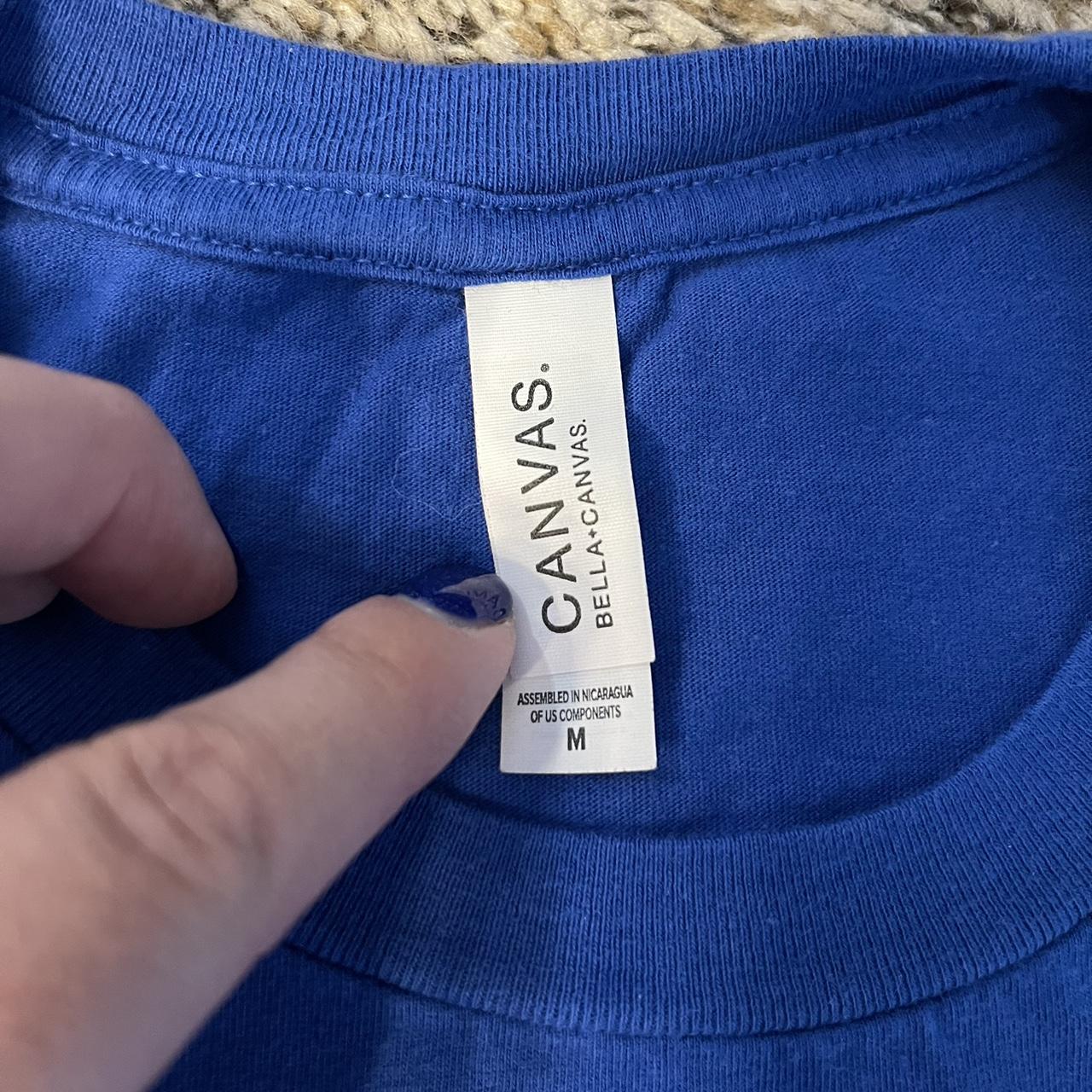 Bella+Canvas Men's Blue T-shirt | Depop