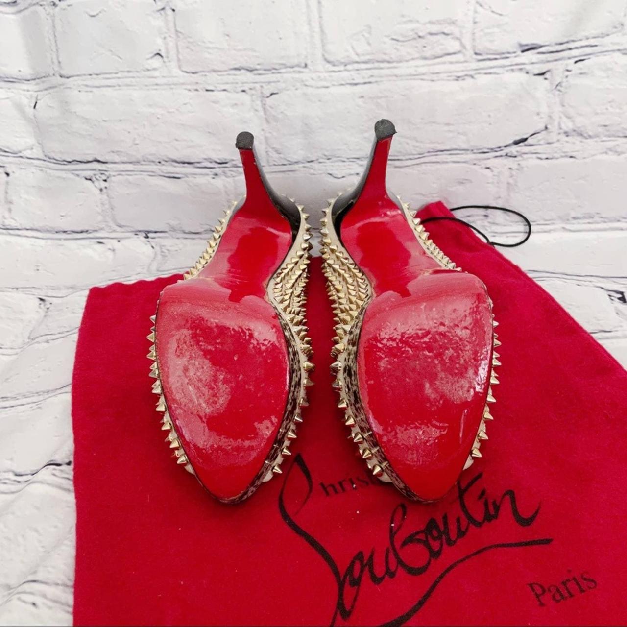 Christian louboutin lady peep spikes uk 2. 150 - Depop