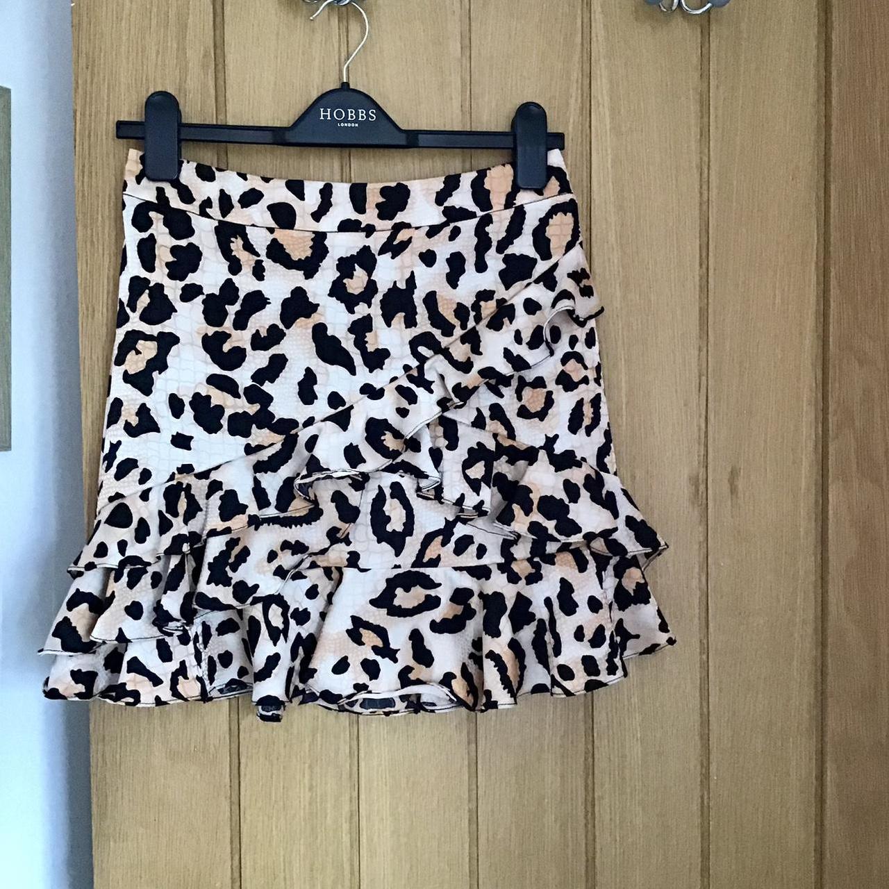 Leopard skirt river island best sale